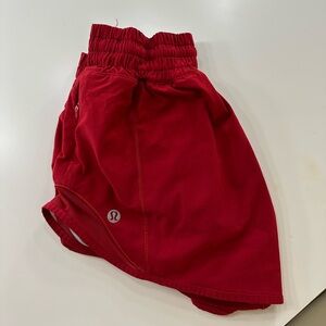 Red Lululemon hotty hots high rise 2